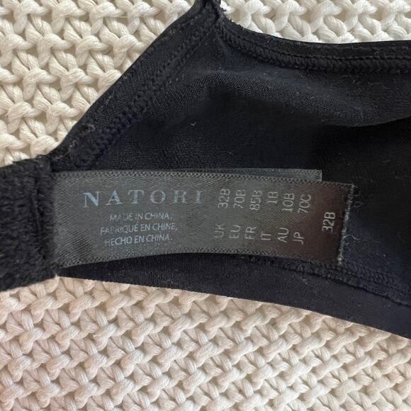 NATORI Black Unpadded Bra Size 32B - Picture 4 of 4